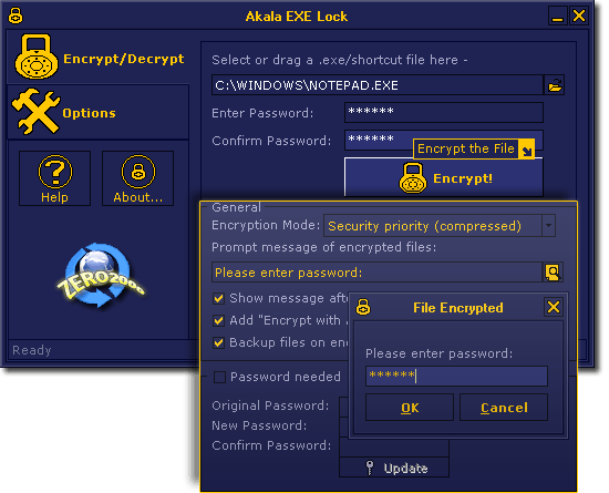 Akala EXE Lock Screenshot